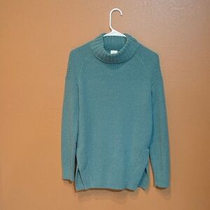 a new day Teal Cowl Neck Sweater